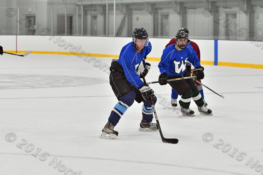 Wheaton College Men\'s Ice Hockey vs Middlesex Community College. - Photo By: KEITH NORDSTROM